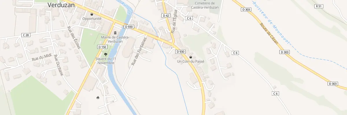 Plan du 4 Av Claude Bordenave à Castéra-Verduzan