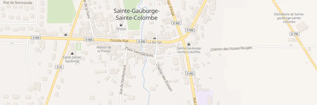 Plan du 1 Rue Soeur Théophane à Sainte-Gauburge-Sainte-Colombe
