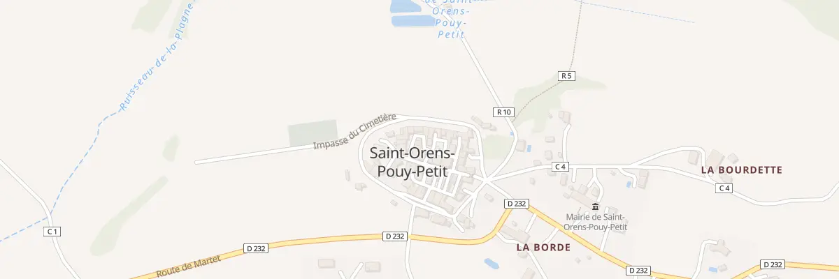 Plan du 5095 Au Village à Saint-Orens-Pouy-Petit