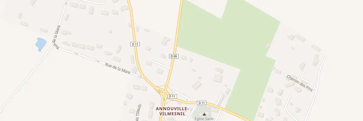 Plan du 2 Rte de Bec-de-mortagne à Annouville-Vilmesnil