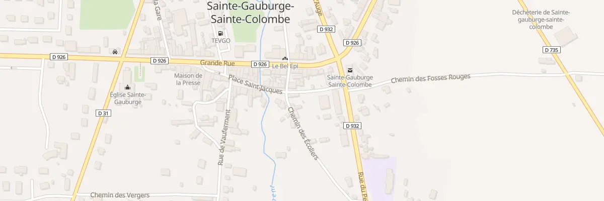 Plan du 20 Pl Saint-jacques à Sainte-Gauburge-Sainte-Colombe