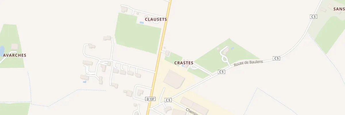 Plan du 944 Rte du Saumont à Francescas