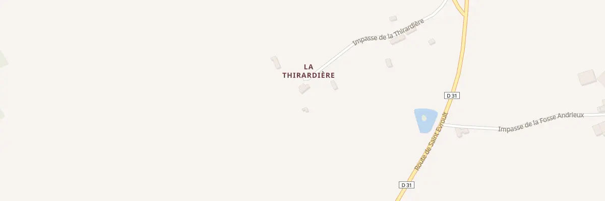 Plan du 366 La Thirardiere à Échauffour