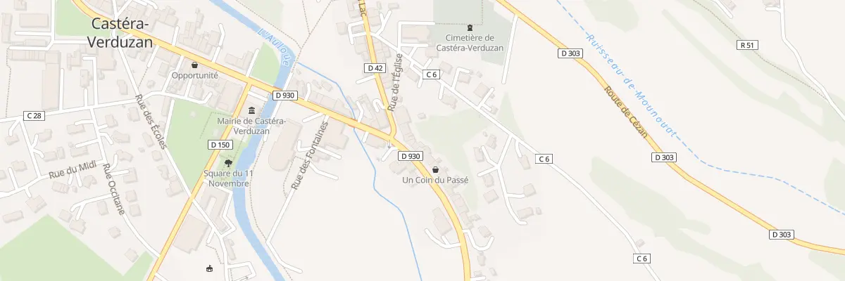 Plan du 1 Av Claude Bordenave à Castéra-Verduzan