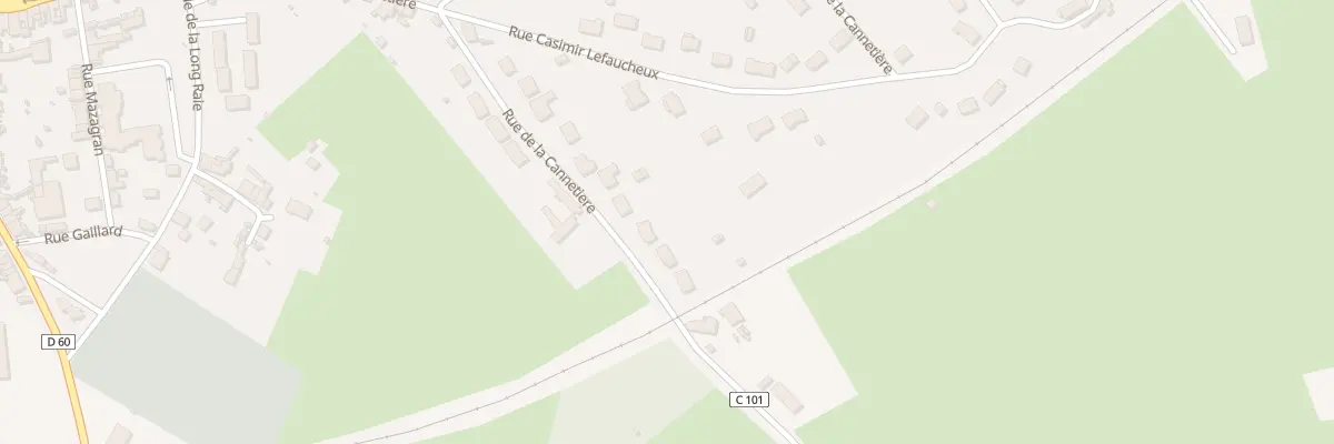 Plan du 38 Rue de la Cannetiere à Bonnétable