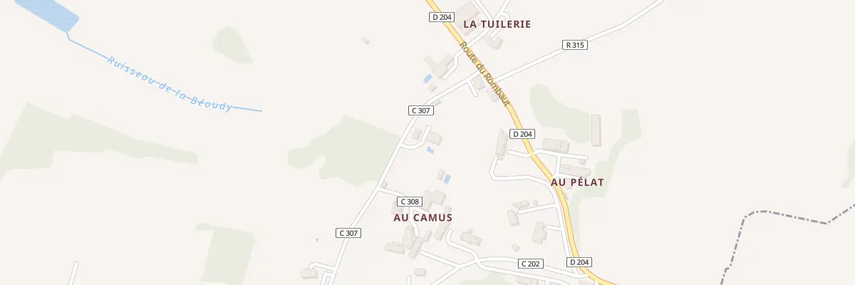 Plan du 234 Rte de Caussens à Béraut