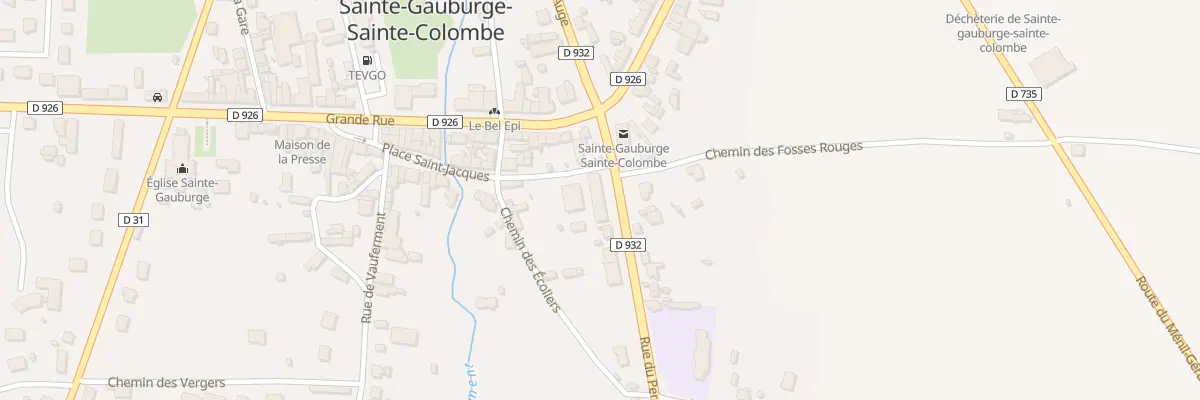Plan du 2 Rue du Perche à Sainte-Gauburge-Sainte-Colombe