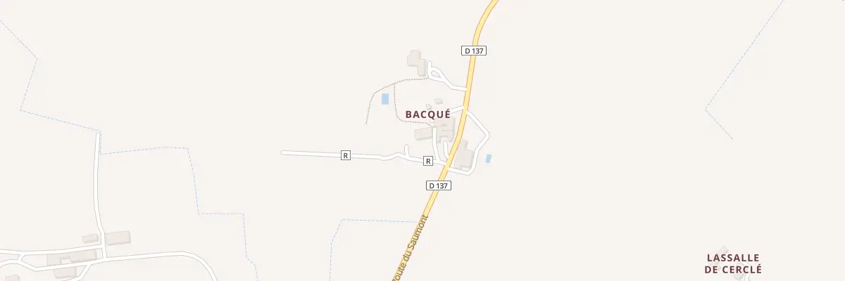 Plan du 161 Bacque à Francescas