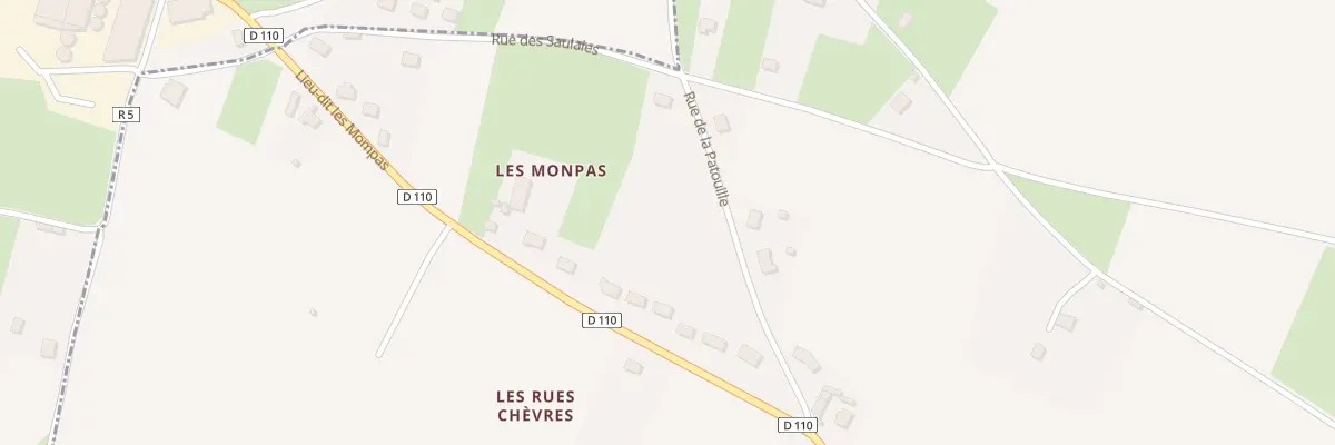 Plan du 90 Les Monpas à Theneuil