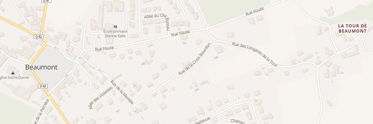 Plan du 4 Rue de la Croix Bourdon à Beaumont Saint-Cyr
