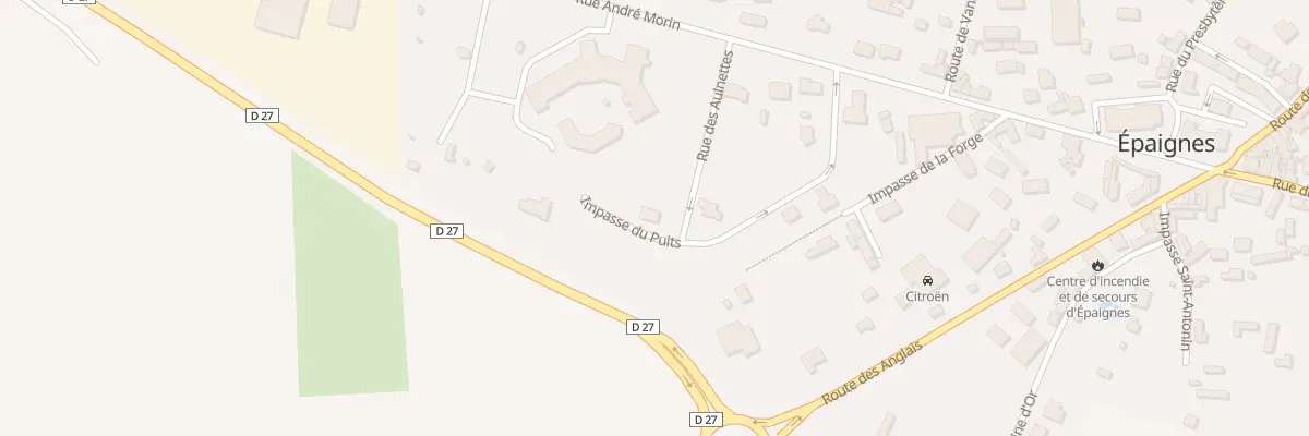 Plan du 27 Rue des Aulnettes à Épaignes