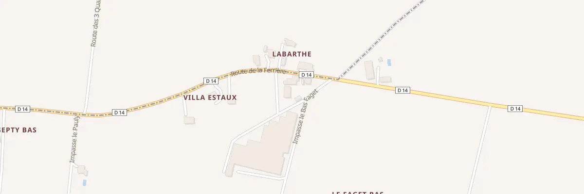 Plan du 77 Le Faget à Pomport