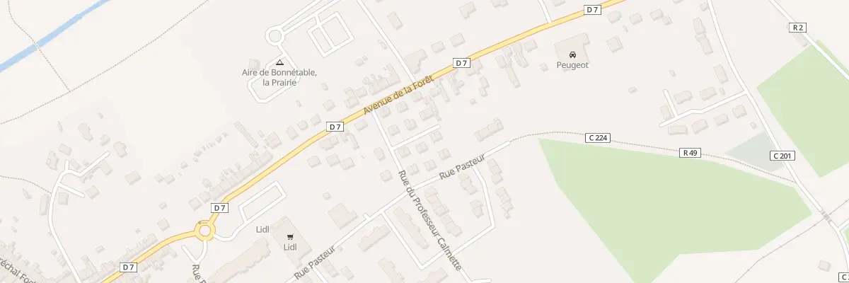 Plan du 7 Rue du Docteur Roux à Bonnétable