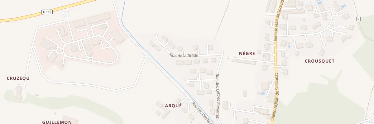 Plan du 75 Rue de la Brède à Montesquieu