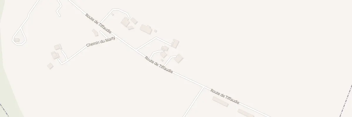 Plan du 1981 Rte de Tiffaudie à Bourgougnague