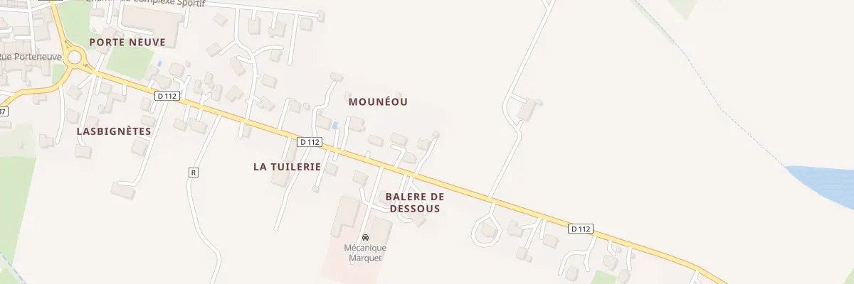 Plan du 210 Mouneou à Francescas