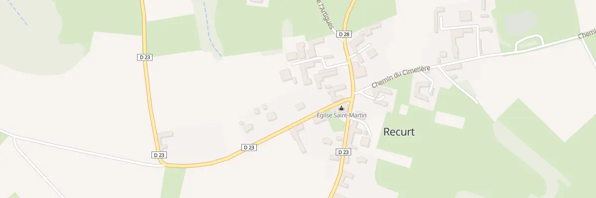 Plan du 2 Rte de Sabarros à Recurt