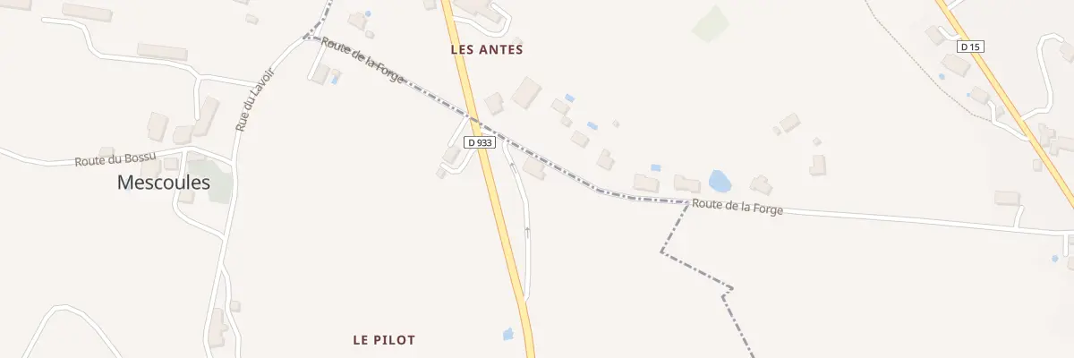 Plan du 32 Les Chaumes à Mescoules