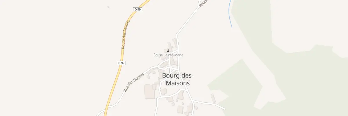 Plan du 4 Le Bourg Ouest à Bourg-des-Maisons