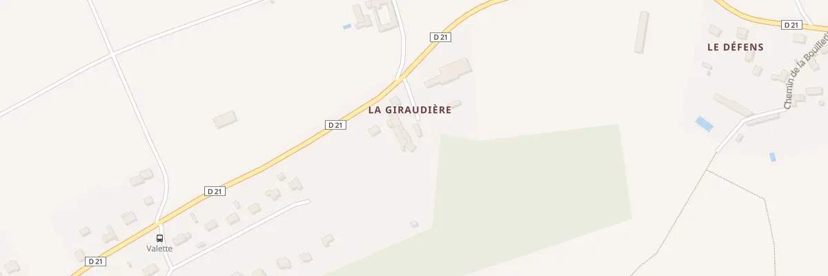 Plan du 6 La Giraudiere à Colombiers