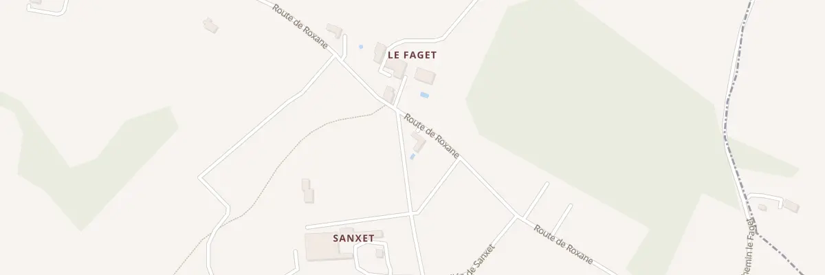 Plan du 91A Sanxet à Pomport