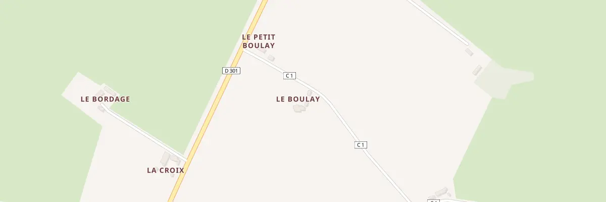 Plan du 1 Le Boulay à Rouperroux-le-Coquet