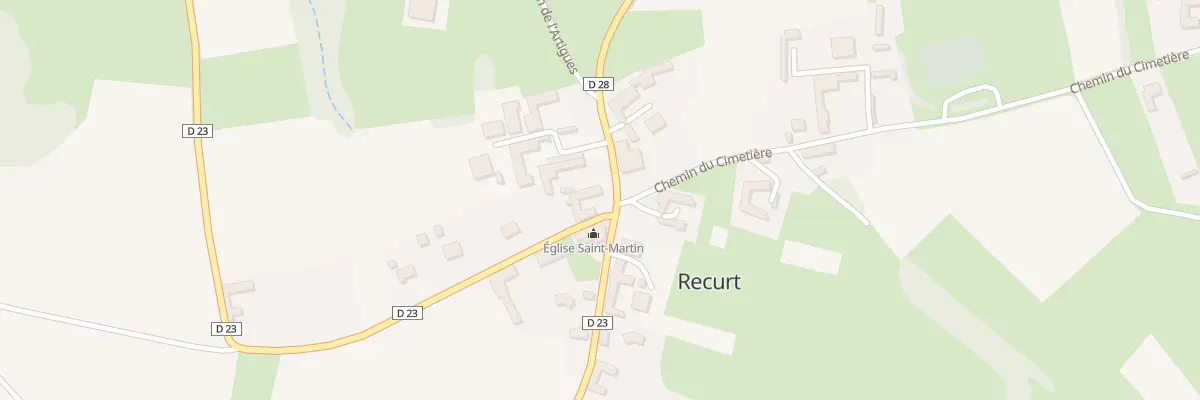 Plan du 1 Rte de Boulogne à Recurt