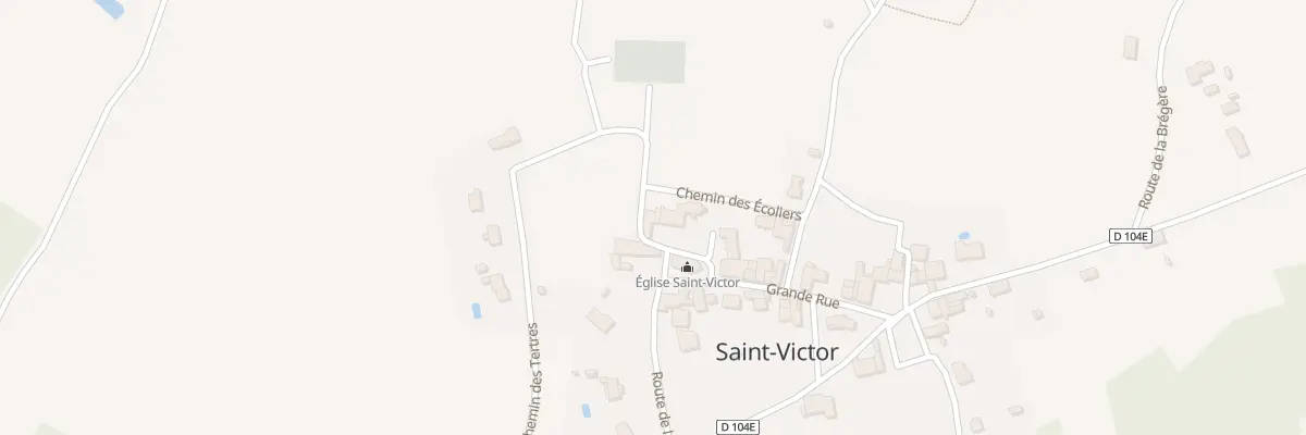 Plan du 1 Le Bourg à Saint-Victor