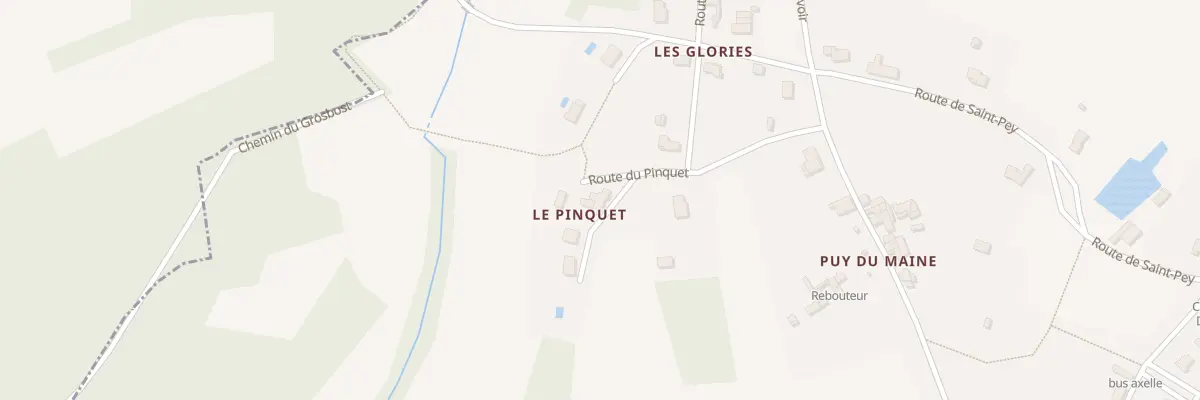 Plan du 2 Imp du Pinquet à Douchapt
