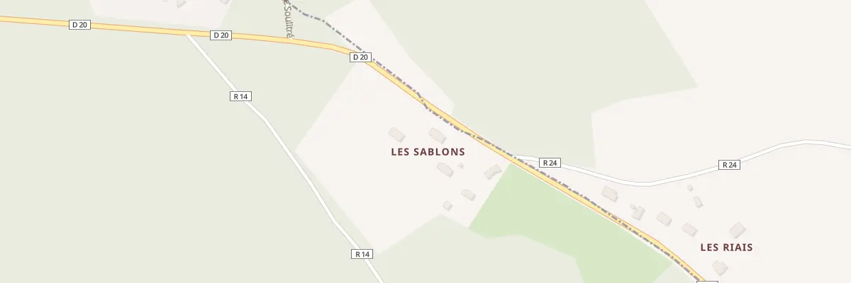 Plan du 5101B Les Sablons à Soulitré