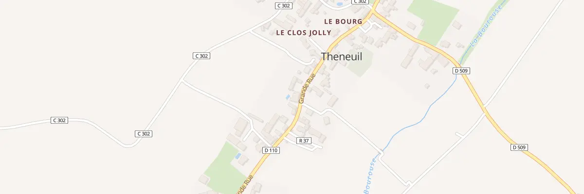 Plan du 6 Vc Grande Rue à Theneuil