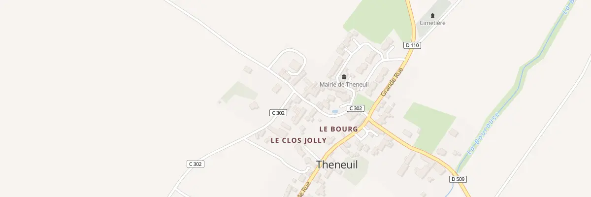 Plan du 72 Le Bourg à Theneuil
