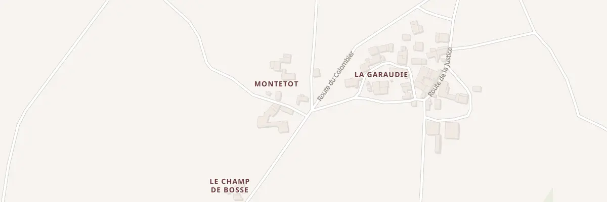 Plan du 5051 Montetot à Parzac