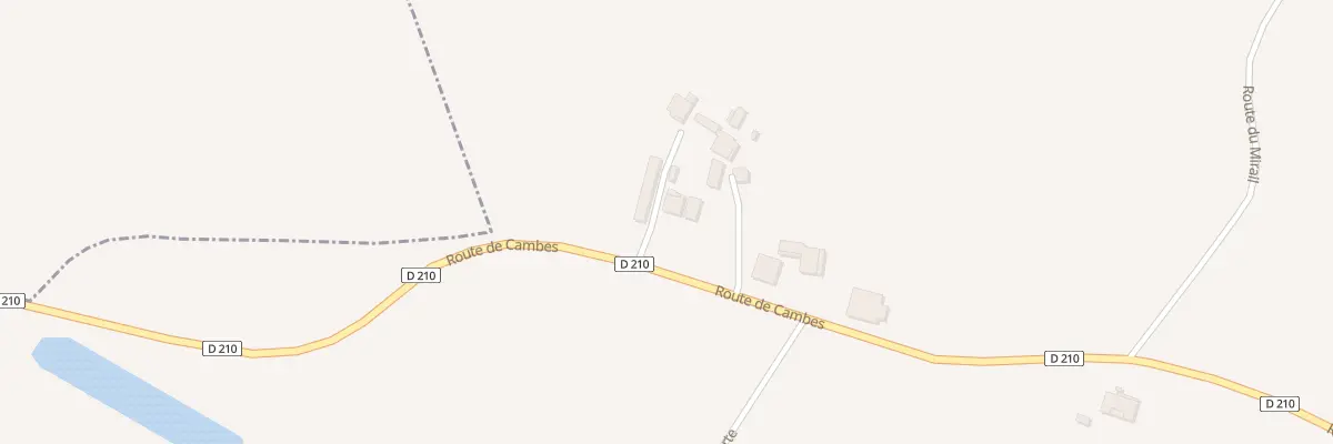 Plan du 3386 Rte de Cambes à Brugnac