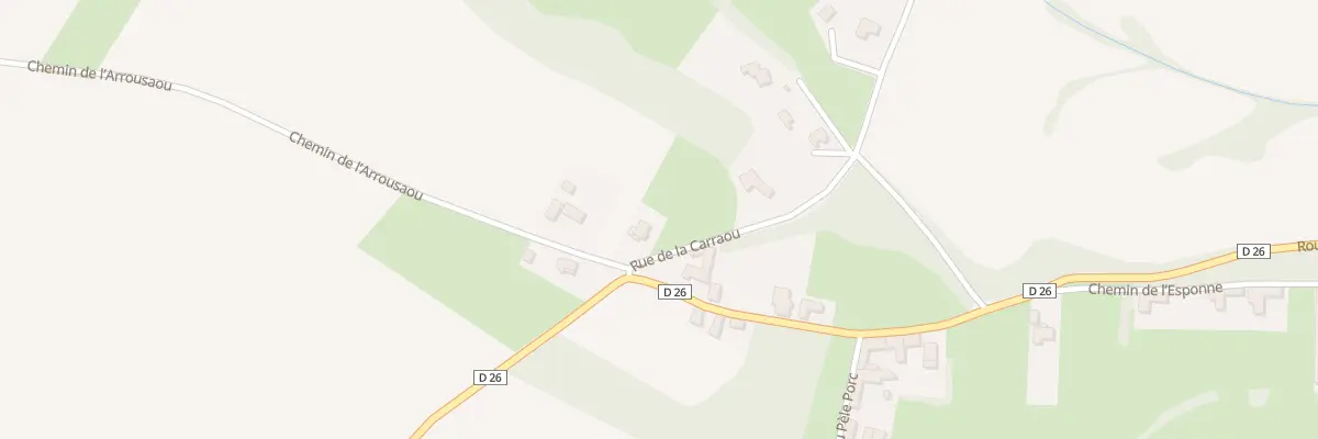 Plan du 4 Che de l’Arrousaou à Bizous