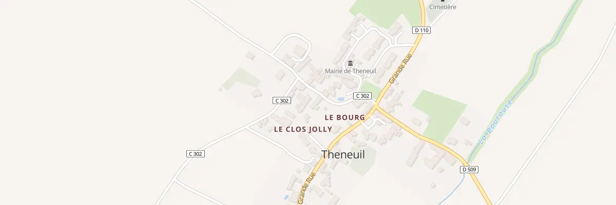 Plan du 7 Rue de l’Eglise à Theneuil
