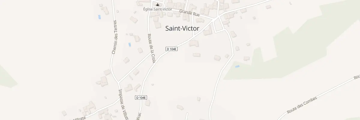 Plan du 6 Rte de Ribérac à Saint-Victor