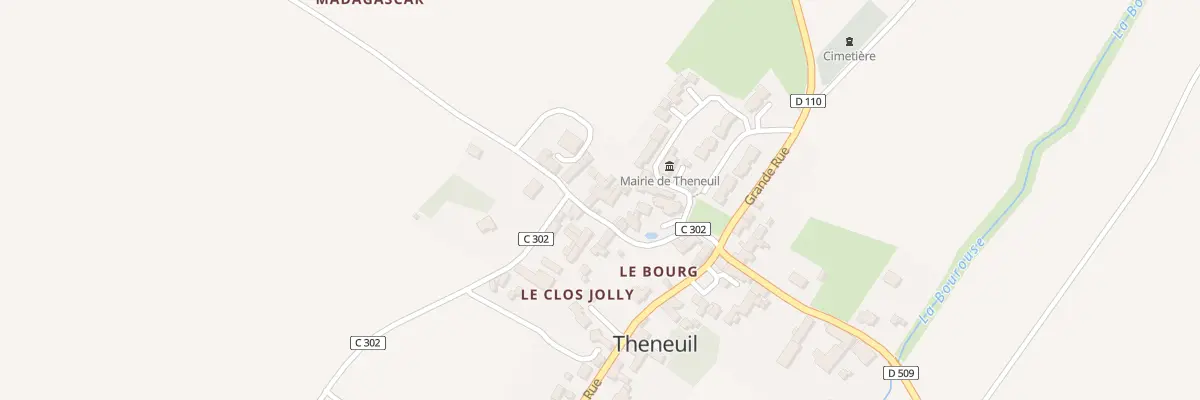 Plan du 73 Le Bourg à Theneuil