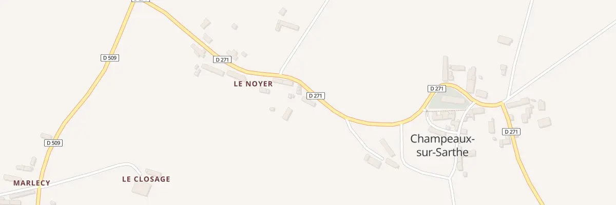 Plan du 25 Le Noyer à Champeaux-sur-Sarthe