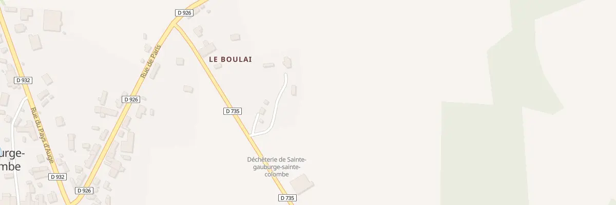 Plan du 13 Le Boulai à Sainte-Gauburge-Sainte-Colombe