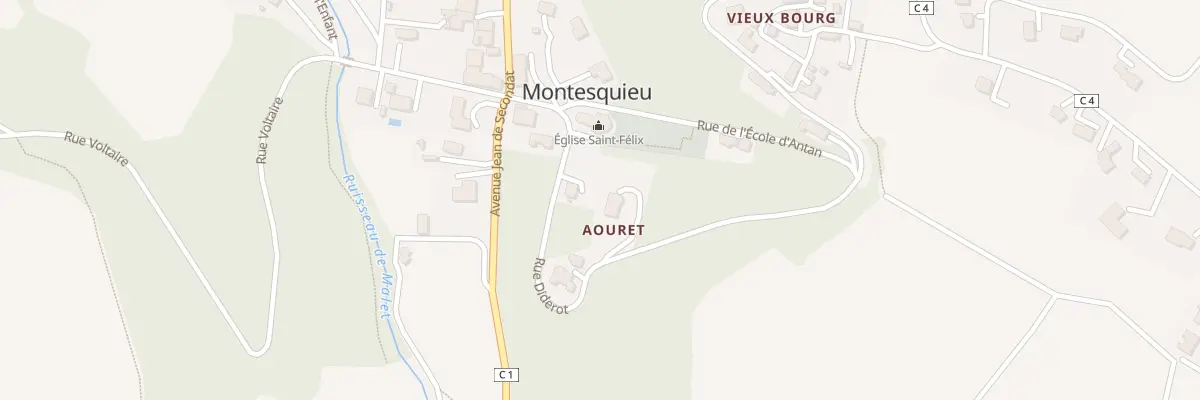Plan du 295 Rue Diderot à Montesquieu