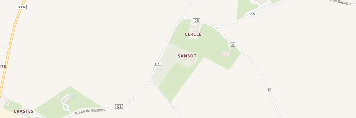Plan du 193 Sansot à Francescas