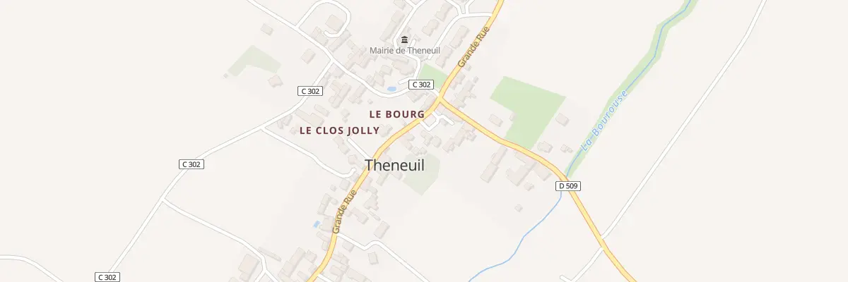Plan du 40 Le Bourg à Theneuil