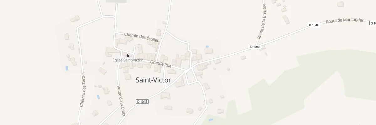 Plan du 20 Le Bourg à Saint-Victor