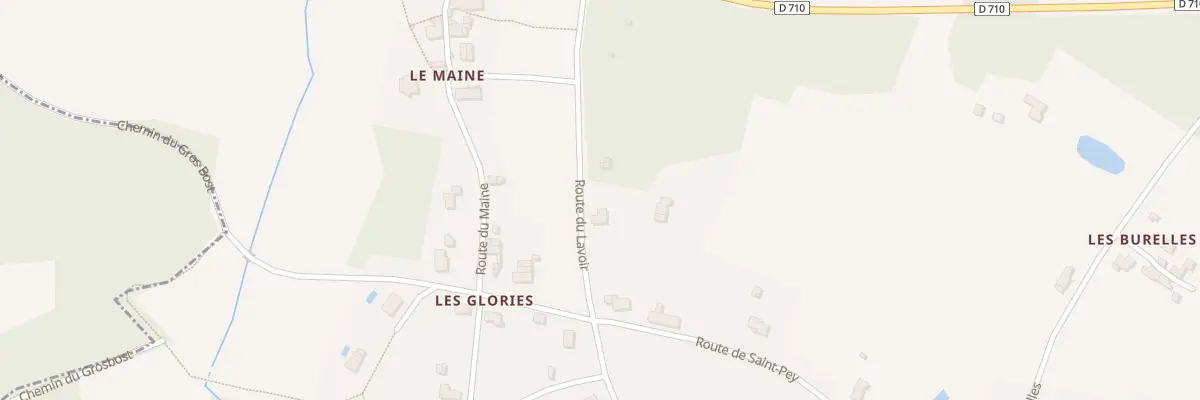 Plan du 2 Rte du Lavoir à Douchapt