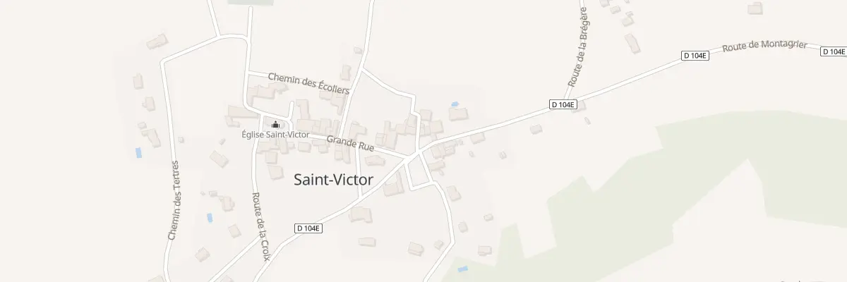 Plan du 2 Rte de Montagrier à Saint-Victor