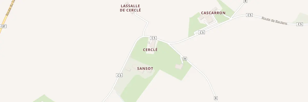 Plan du 774 Rte de Beaulens à Francescas