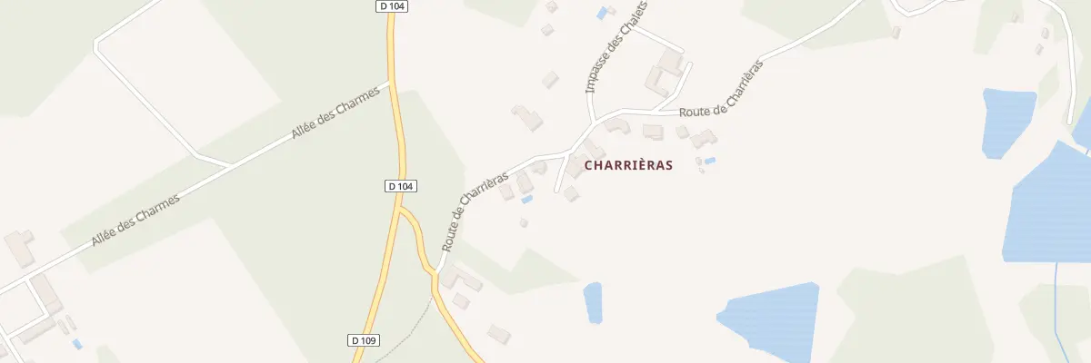 Plan du 87A Charrieras Sud à Chantérac