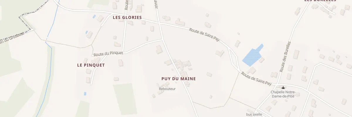 Plan du 10 Rte du Puy du Maine à Douchapt