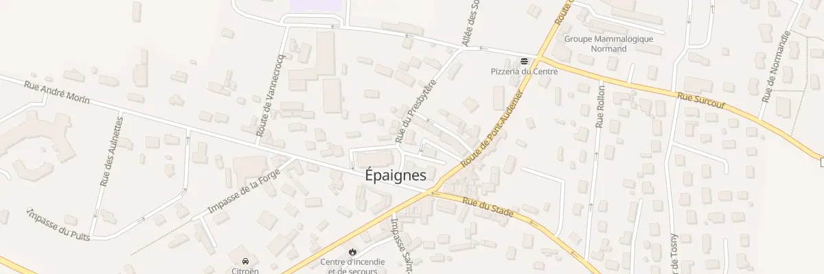 Plan du 2 Rue du Presbytere à Épaignes